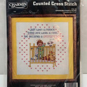 Charmin Counted Cross Stitch Kit Grandmother 12 x 12